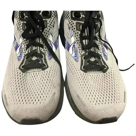 Brooks Ghost 14 Mens Running Shoes Gray Black Athletic Sneakers Size 12 - Picture 4 of 9